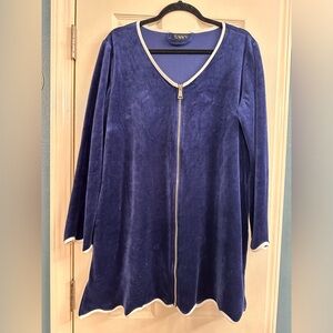 SSYS Long Sleeve Get Ready Robe Navy Blue